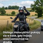 Dlaczego motocykliści stukają w kask gdy Cię mijają na ulicy